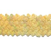 4 soros irizáló elasztikus flitterbortni, 4 cm széles - LIGHT YELLOW